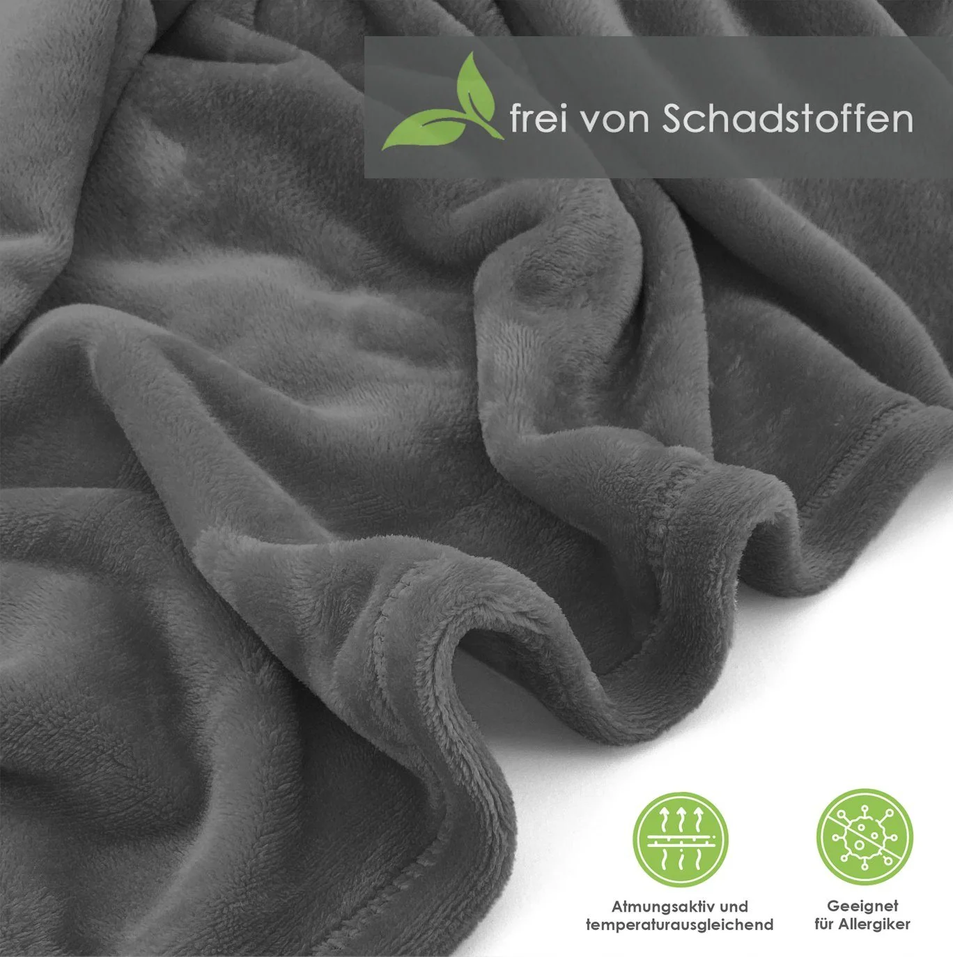 Wohndecke Premium Super Soft Flanell Kuscheldecke Sofadecke