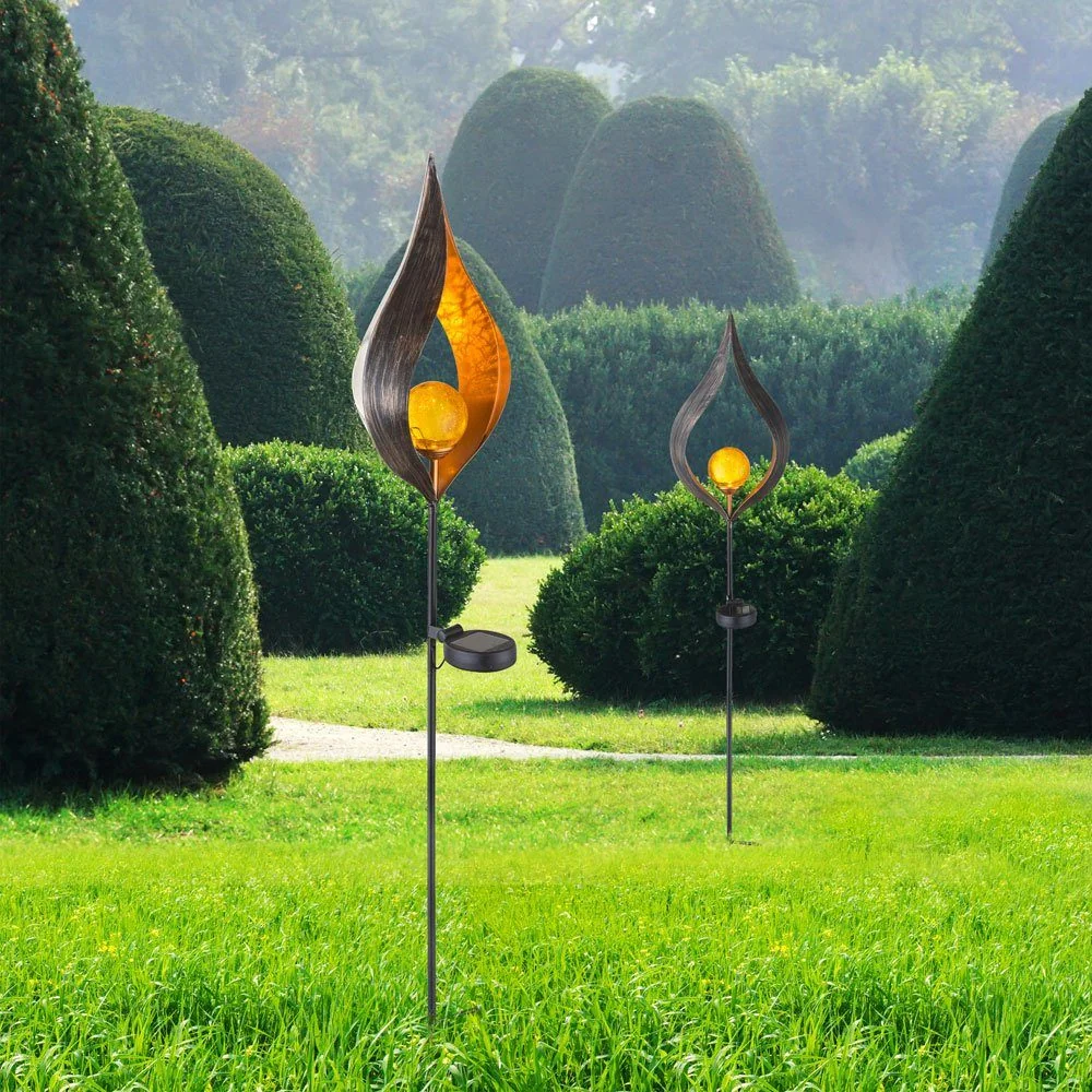 GLOBO LIGHTING LED Solar Außenleuchte Stecklampe Garten Deko