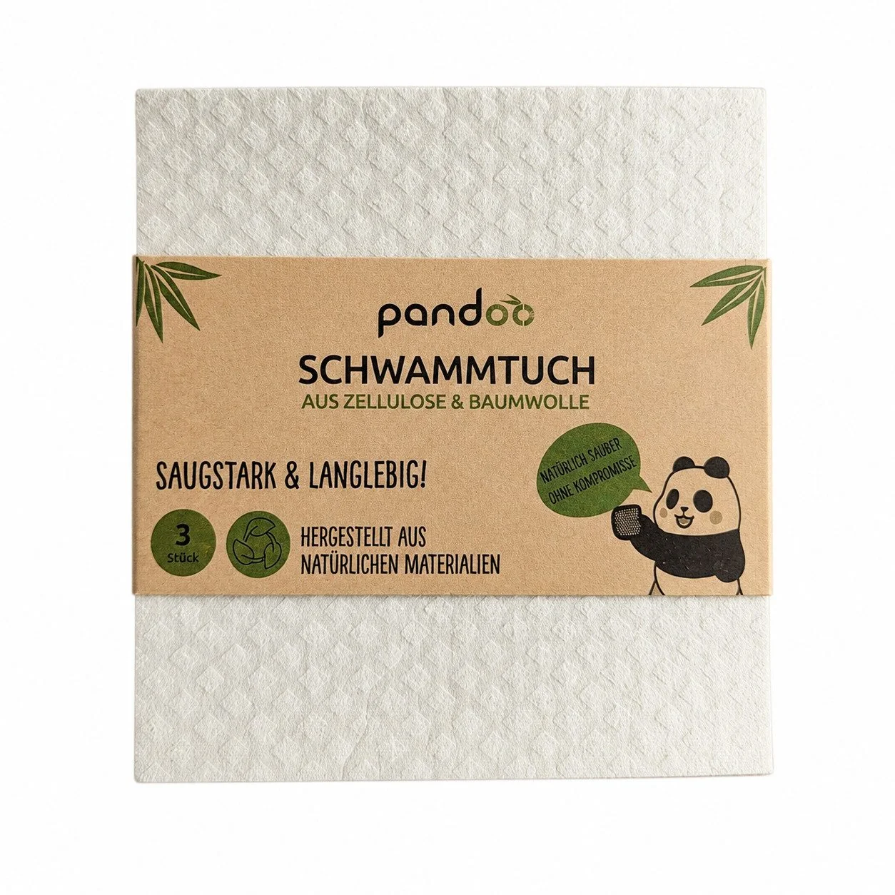 Nachhaltige Schwammtücher 3er-Set Reinigungstücher
