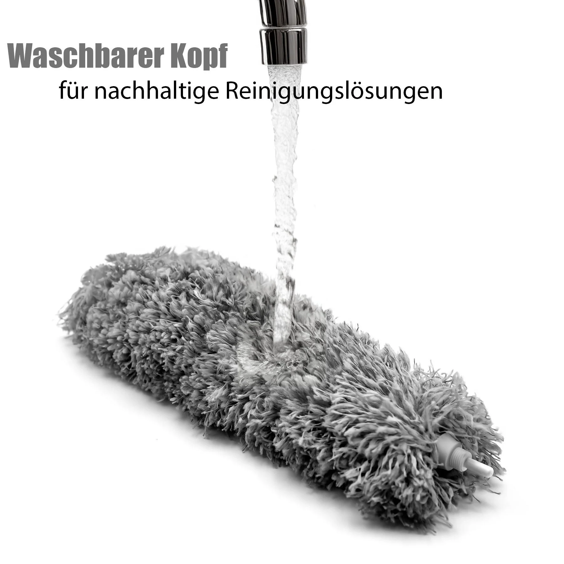 Staubwedel Teleskop ausziehbar waschbar & effizient gegen Staub & Spinnweben