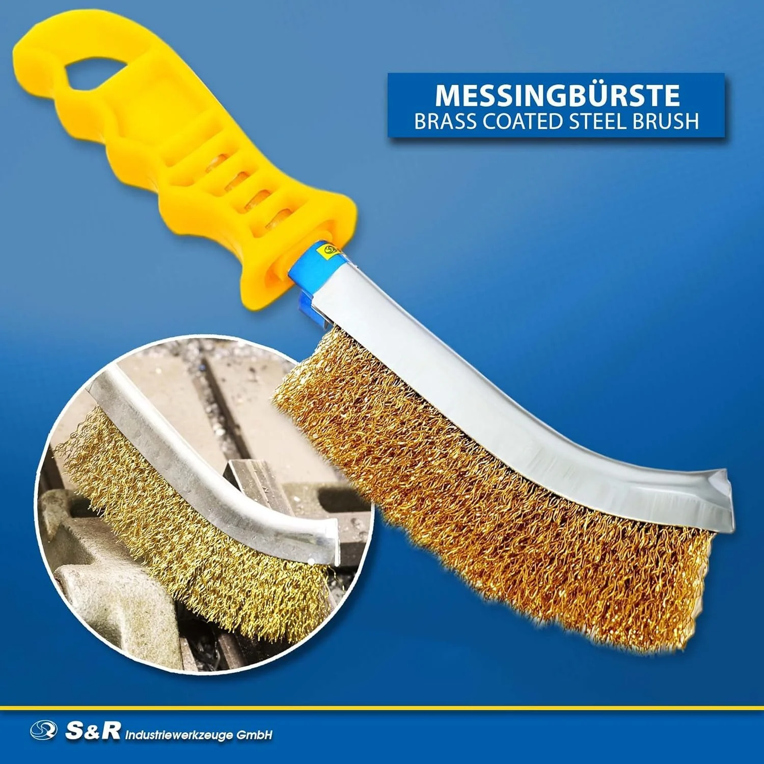 Reinigungsbürsten-Set Handdrahtbürste-Set, Drahtbürste 125mm Bürste, Entgraten, Entrosten