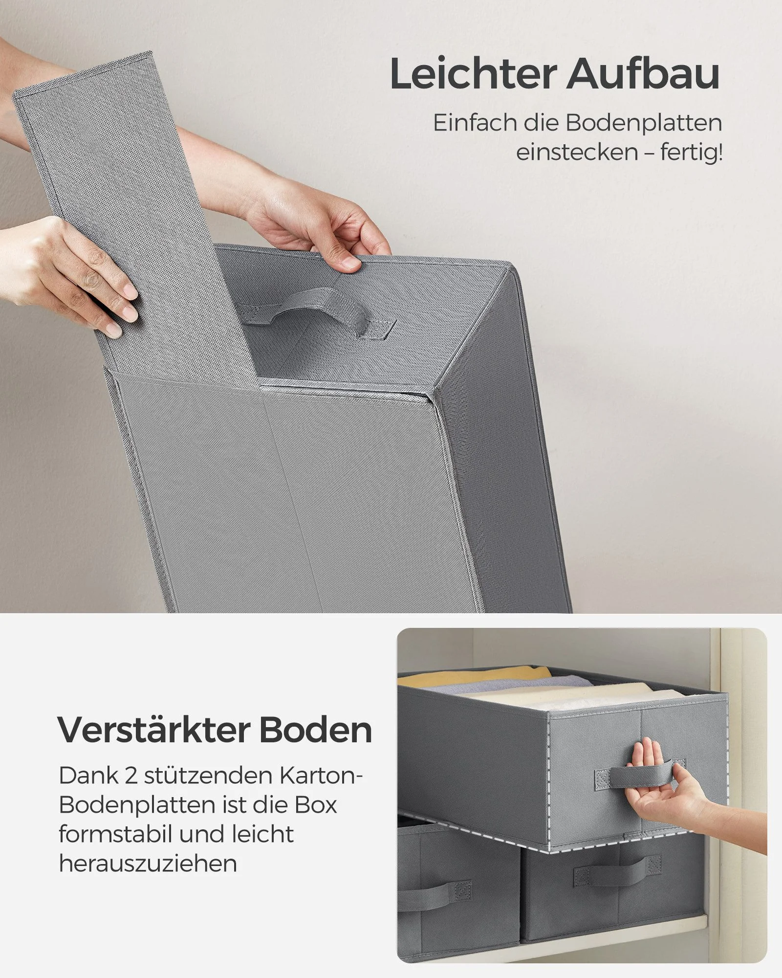 Aufbewahrungsbox Kleiderschrank-Organizer, 42 x 30 x 17 cm, für Hosen, Kleidung