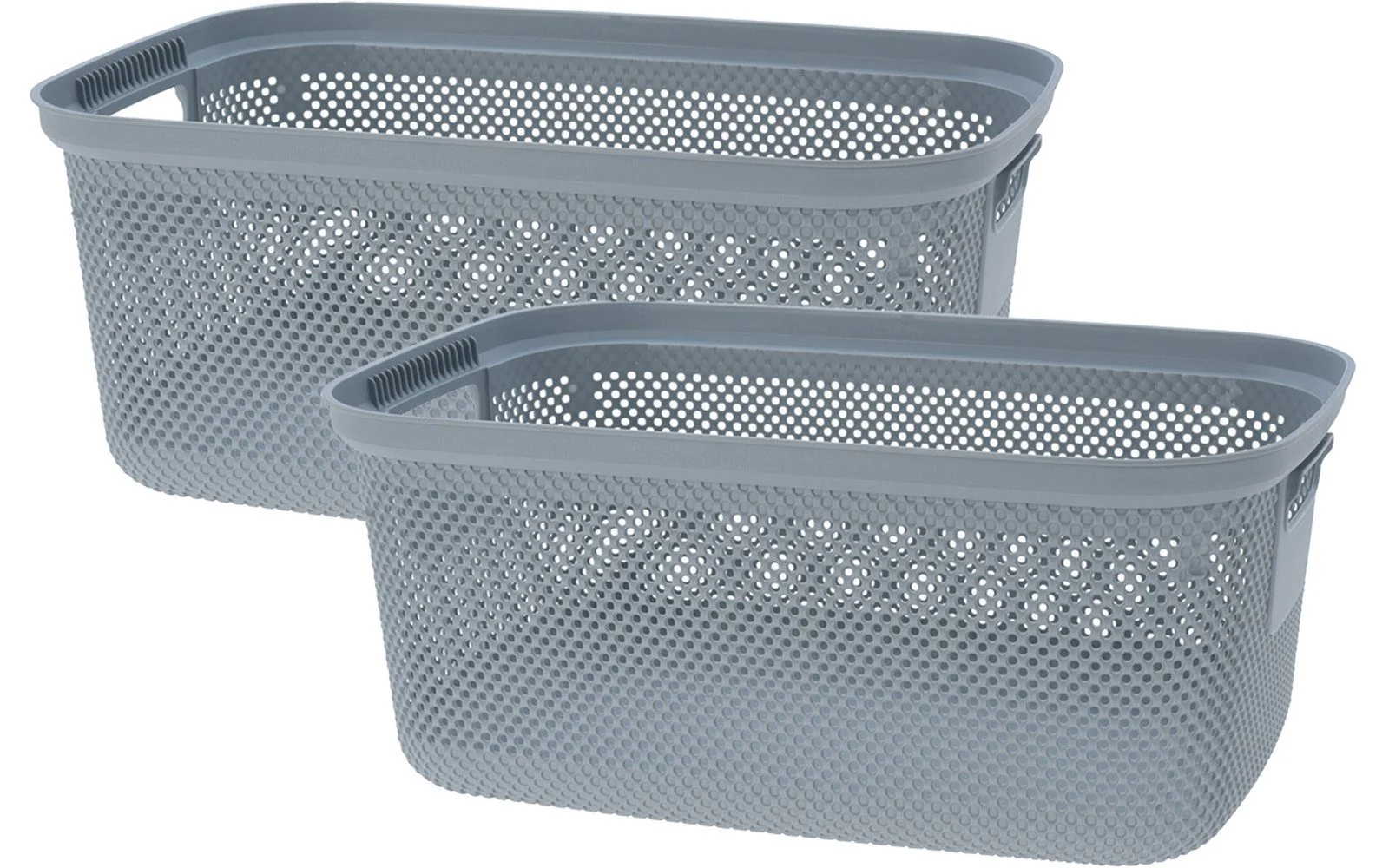 Wäschekorb Wäschewanne Kunststoff 30 L 2 er Set