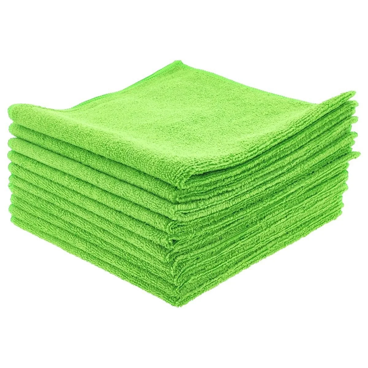 VARIVENDO Mikrofasertücher grün 40x40 cm Reinigung 10er Pack