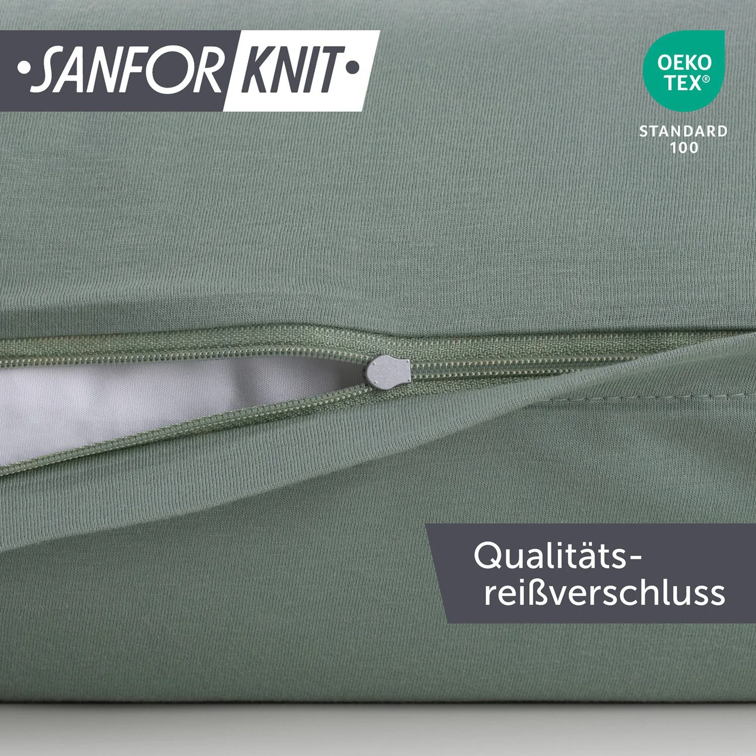 BLUMTAL Kissenbezüge Premium Jersey 2er Set Oeko-Tex zertifiziert