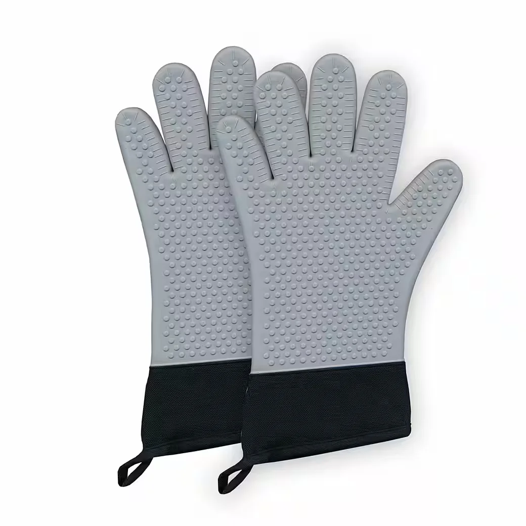 FIRE STONE Silikon Grill und Ofenhandschuhe hitzebeständig 250 Grad