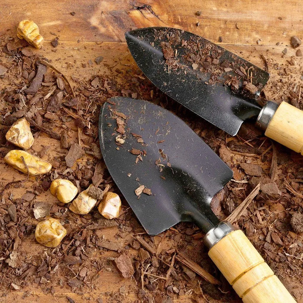 ProGarden Mini-Gartenwerkzeuge Set Spaten und Klauenharke 2-teilig