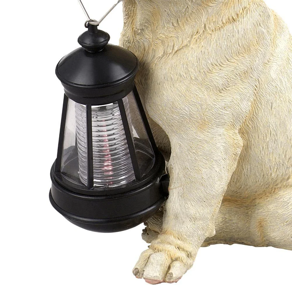 GLOBO LIGHTING Solarleuchte Hund Garten, LED warmweiß Dekofigur