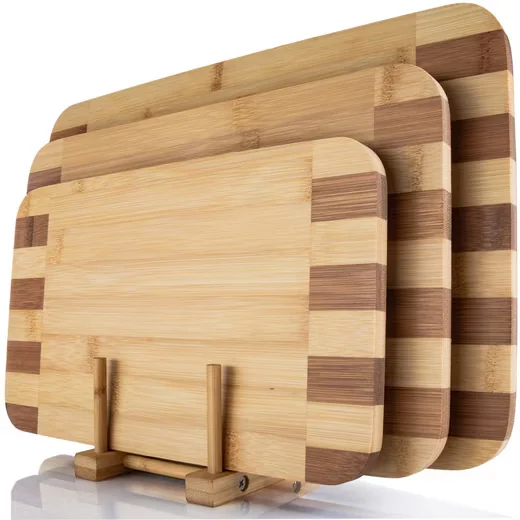 Schneidebrett 3-teiliges Schneidebrett-Set–Küchenbretter zum Schneiden und Servieren