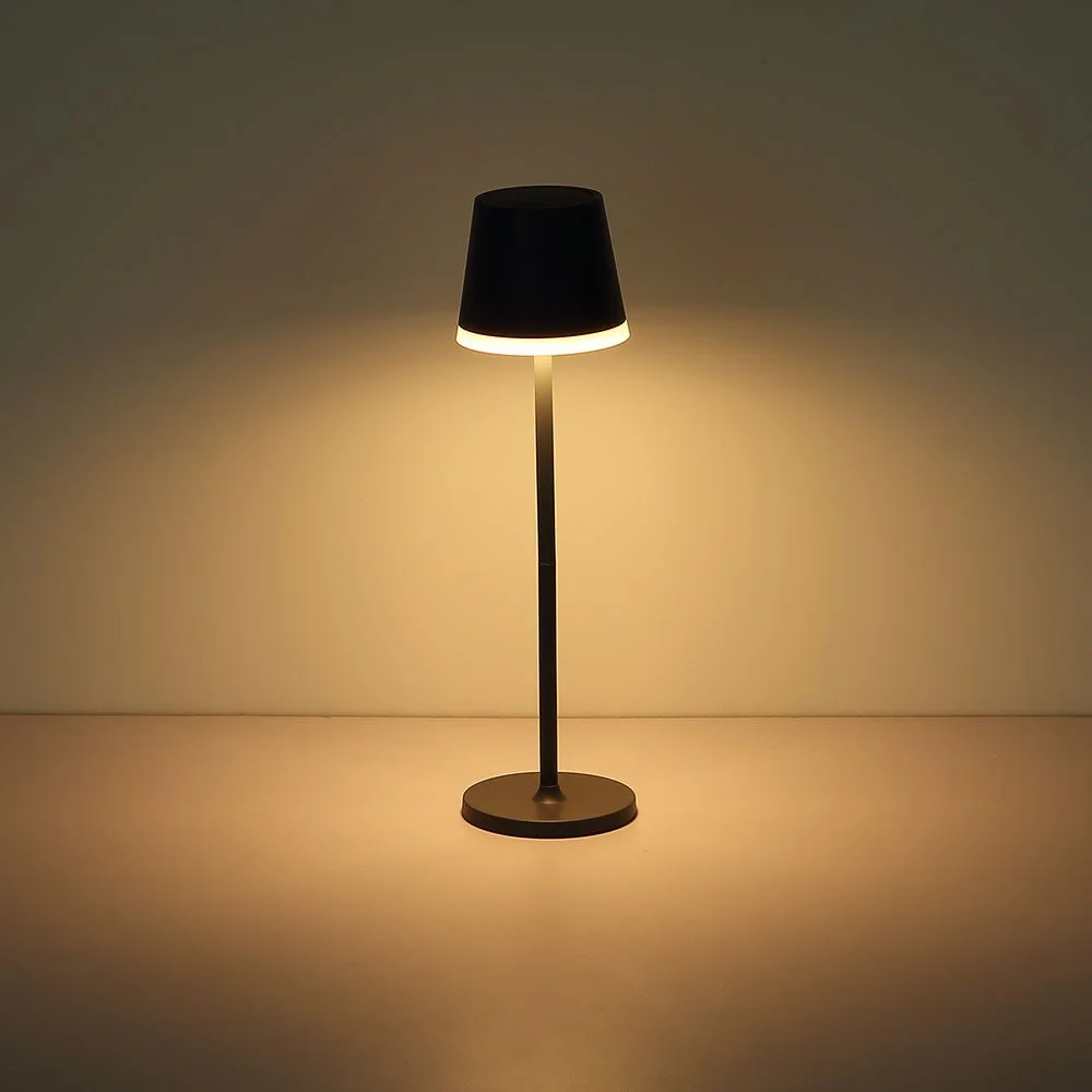 GLOBO LIGHTING LED Solar-Tischleuchte warmweiß anthrazit Garten