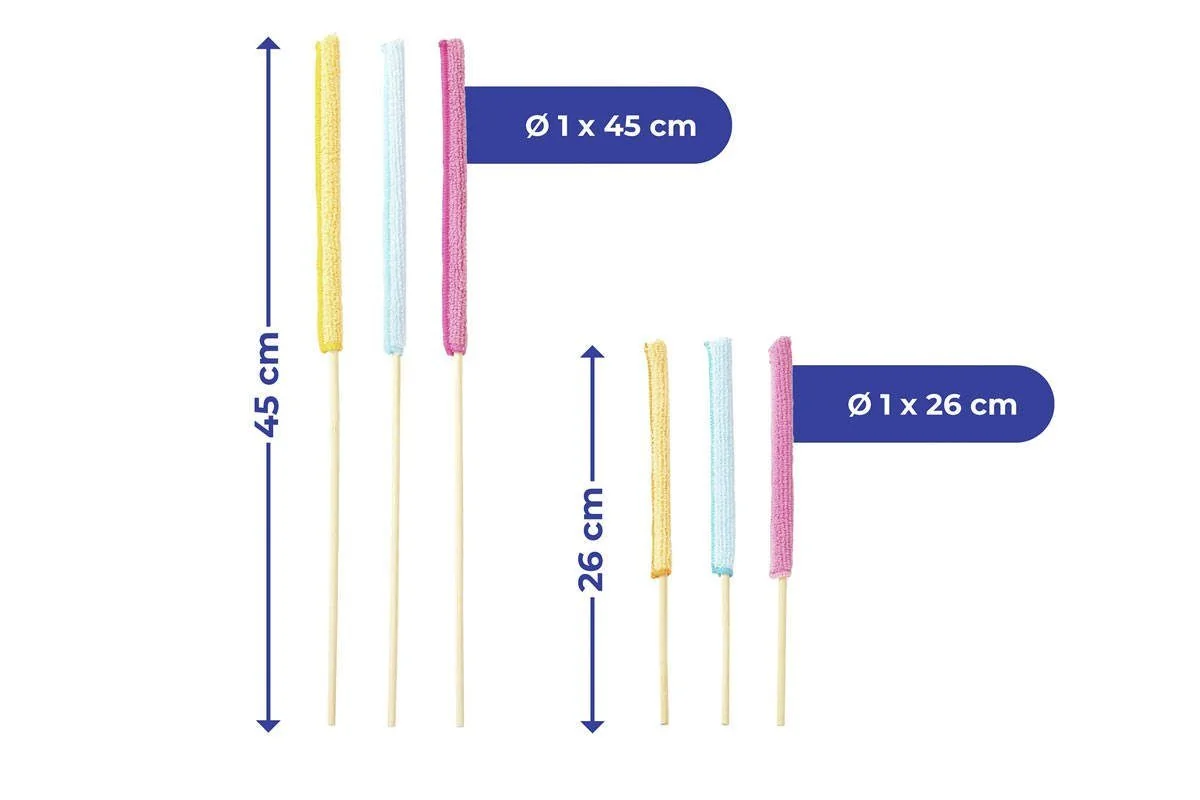 Reinigungsbürste Set für Reinigungsschlitze, 6 Elemente