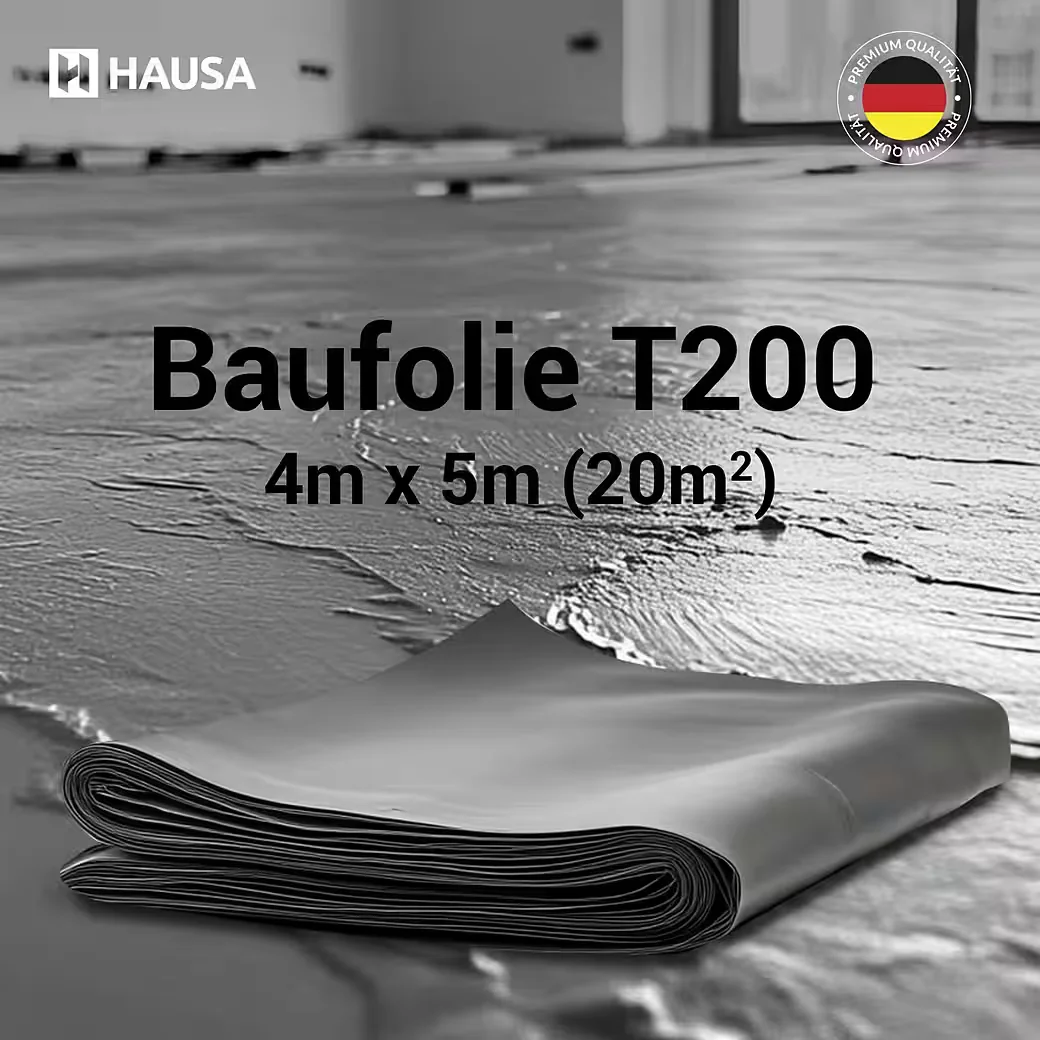 HAUSA Abdeckfolie T200 Schutzfolie für Malerarbeiten