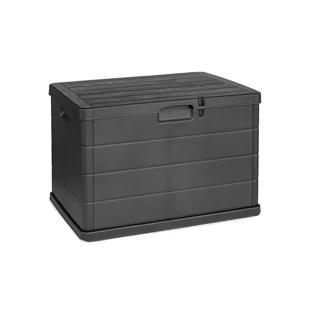 MOJAWO Auflagenbox Kissenbox Sitzbank 170L Kunststoff Anthrazit