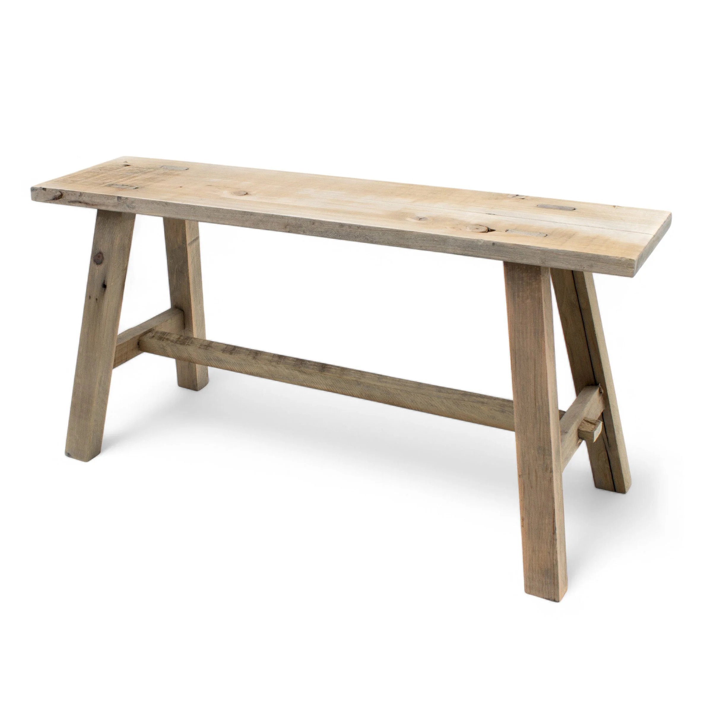 Spetebo Blumenbank Deko Bank aus altem Holz 58 x 27 cm