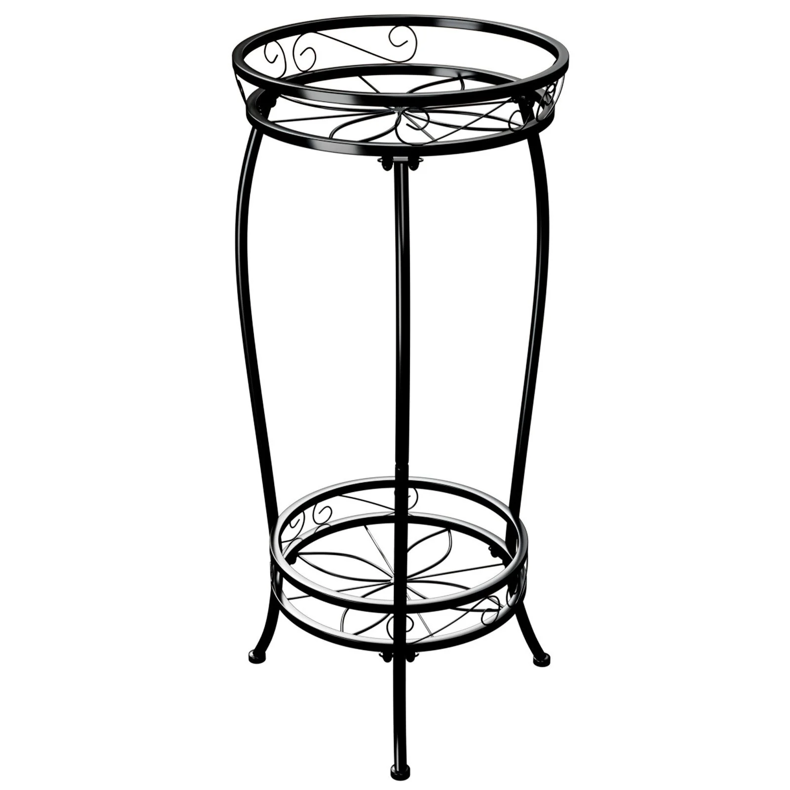 BAMWORLD Pflanzenständer zweistöckig Metallregal 69 cm 45 kg Tragkraft
