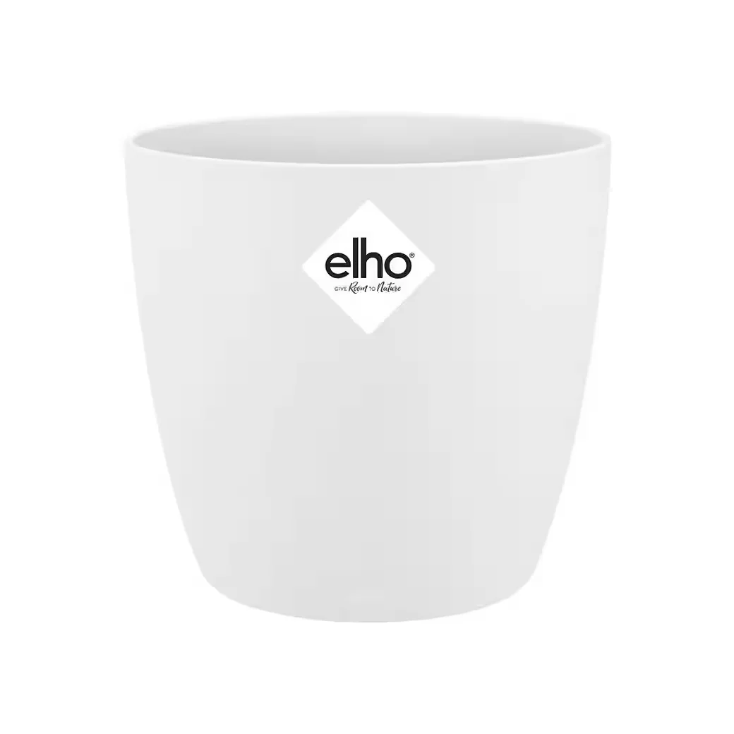 Elho Brussels Übertopf Blumentopf weiß D 9,5 cm H 8,5 cm