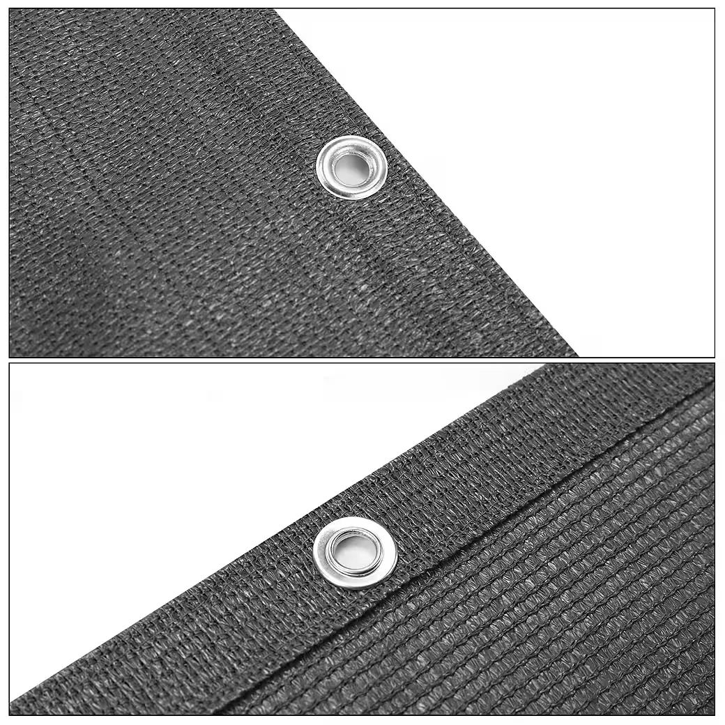 SEKEY Balkonsichtschutz HDPE 220 g/m2 anthrazit mit Ösen, Kabelbindern