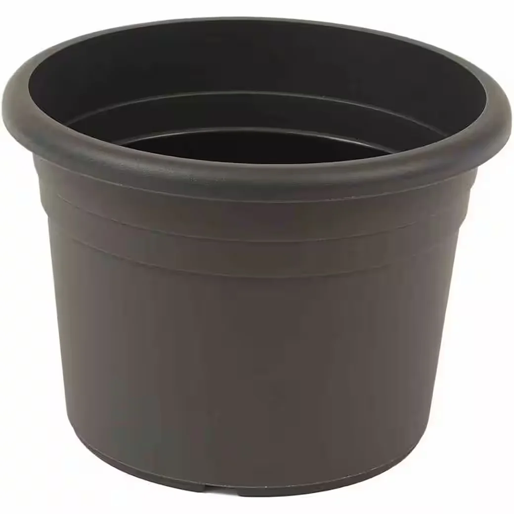 GARDAMO CILINDRO Pflanzkübel 15 cm anthrazit Kunststoff Bodenlöcher