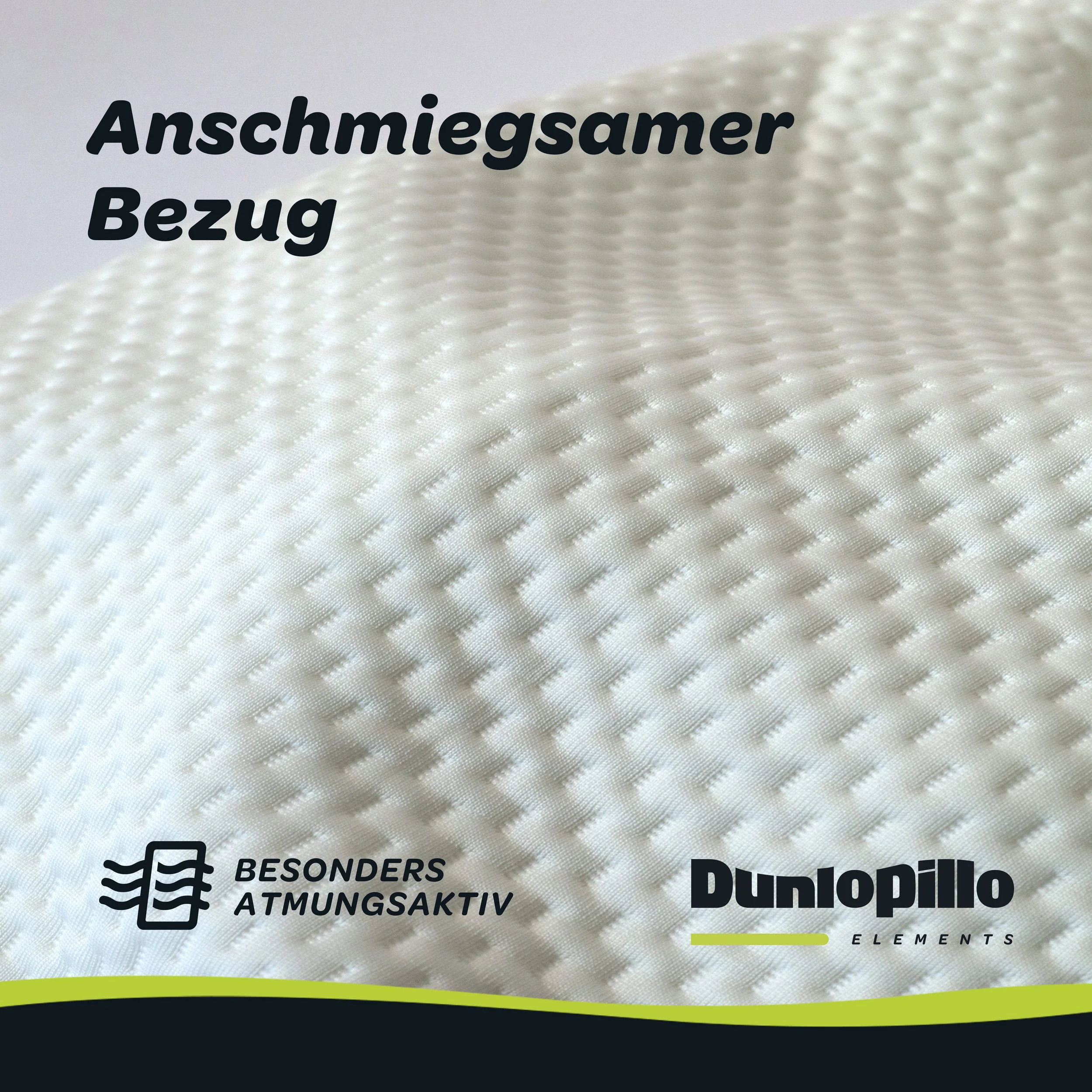 DUNLOPILLO Nackenstützkissen Home ergonomisch Viskoschaum 30x50 cm