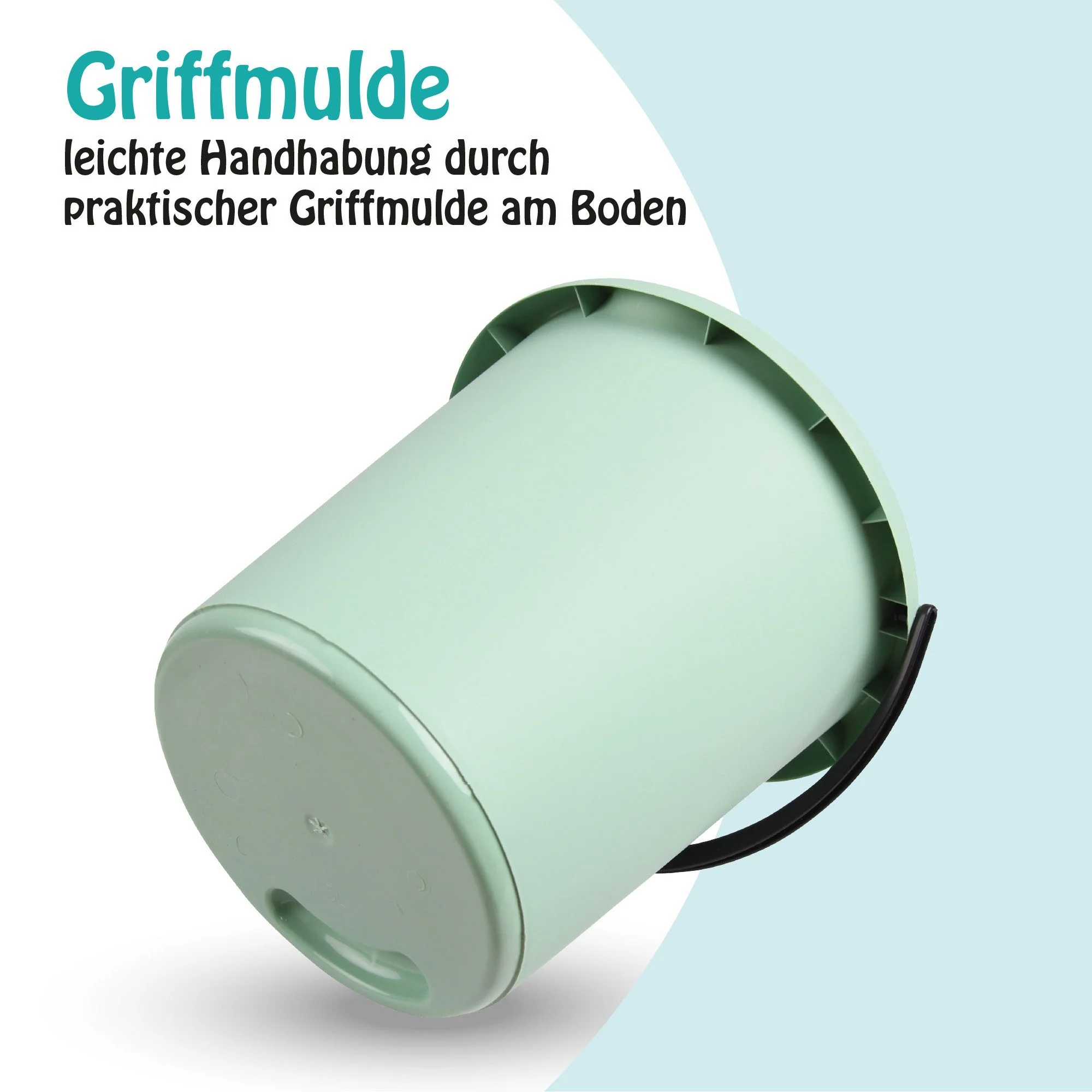 PROHOME Putzeimer 5 Liter Haushaltseimer für Reinigung