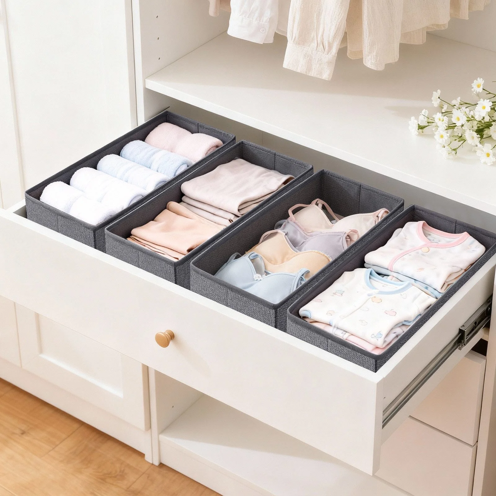 Aufbewahrungsbox Aufbewahrungsbox Set aus Vliesstoff – faltbarer