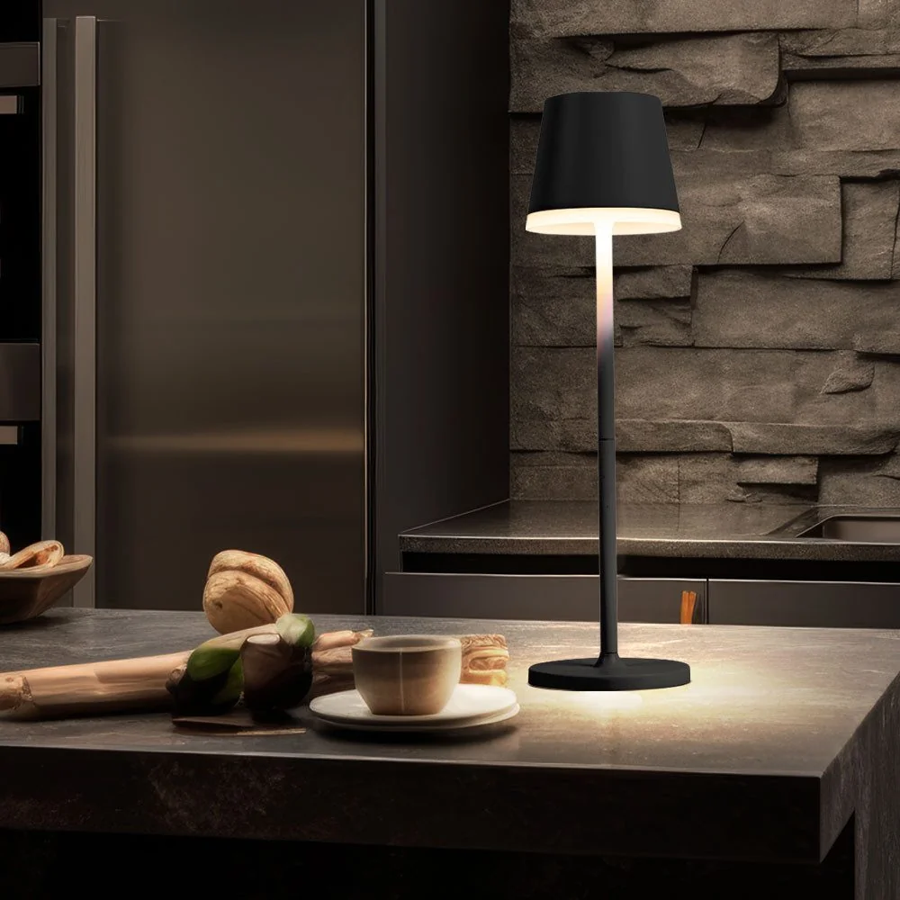 GLOBO LIGHTING LED Solar-Tischleuchte warmweiß anthrazit Garten