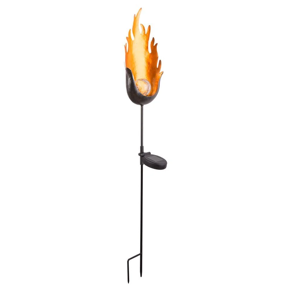 GLOBO LIGHTING LED Solarleuchte warmweiß Garten Erdspieß Glas Kugel