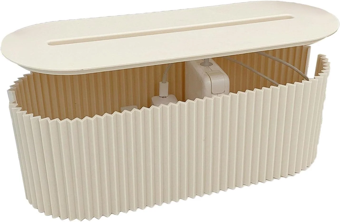 REFINED LIVING Kabelbox Kabelmanagement Organizer für Steckdosenleiste