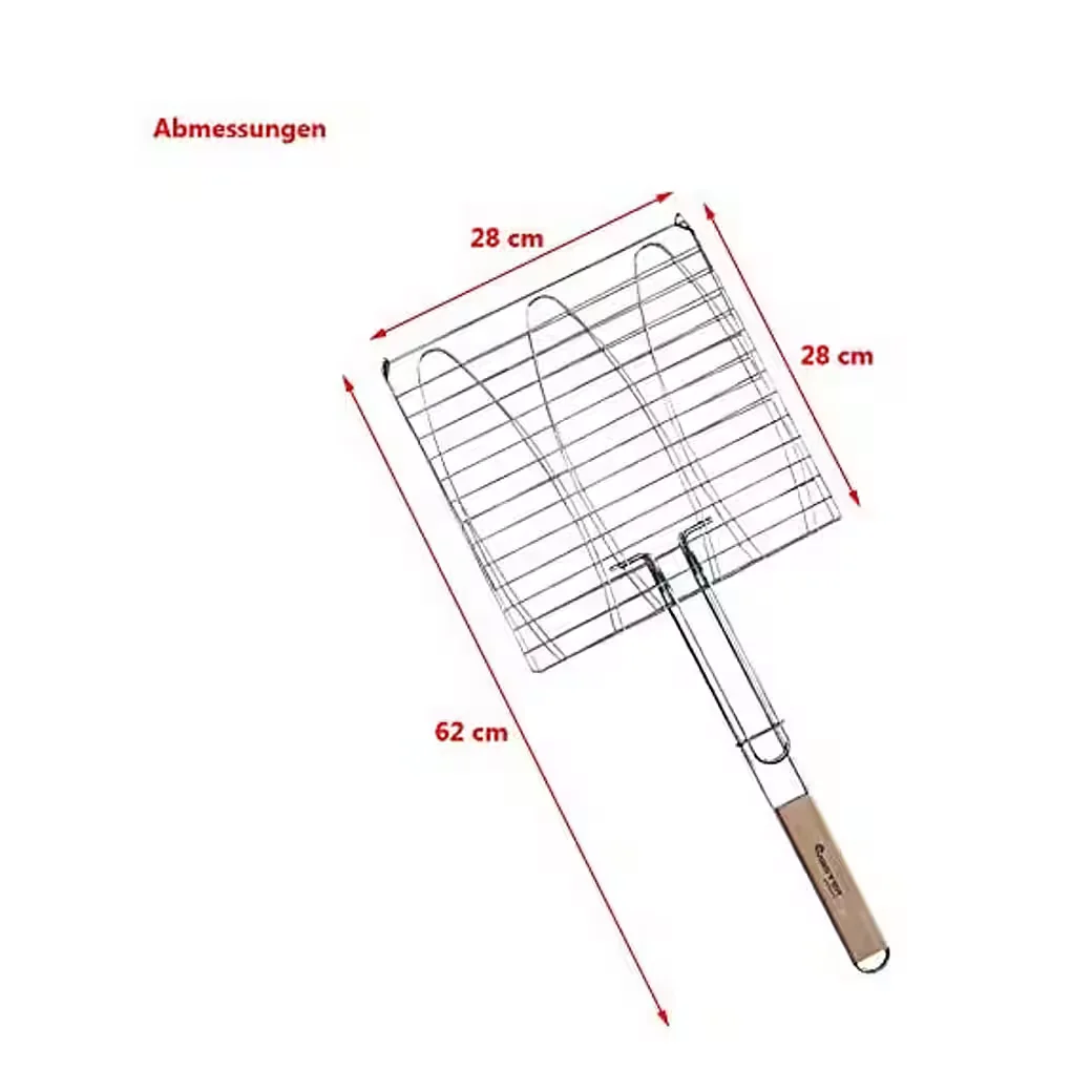 MASTER GRILL & PARTY MG282 3er Fischbräter Grillrost 28x28 cm