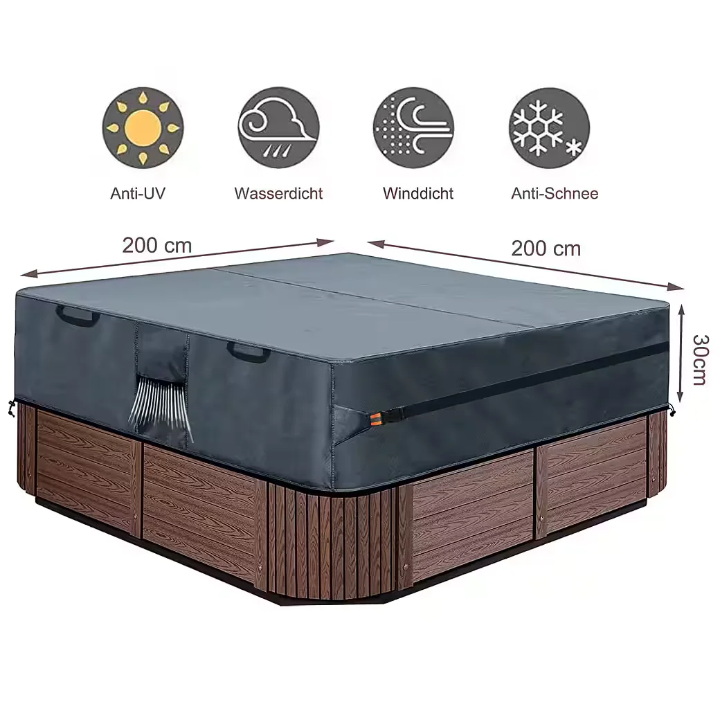 LISZTON Schutzhülle für Whirlpool Abdeckung wasserdicht Outdoor