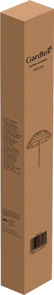 Gardlov Hawaii Sonnenschirm 170 cm höhenverstellbar neigbar klappbar