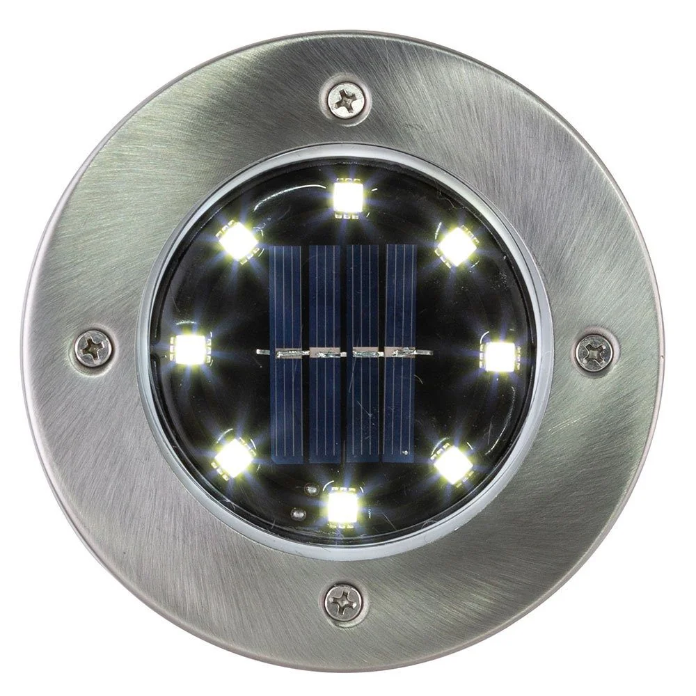 GLOBO LIGHTING Solar LED Gartenstrahler 4er Set kaltweiß wasserfest