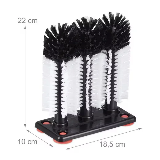 Reinigungsbürsten-Set 3er Gläserspülbürste
