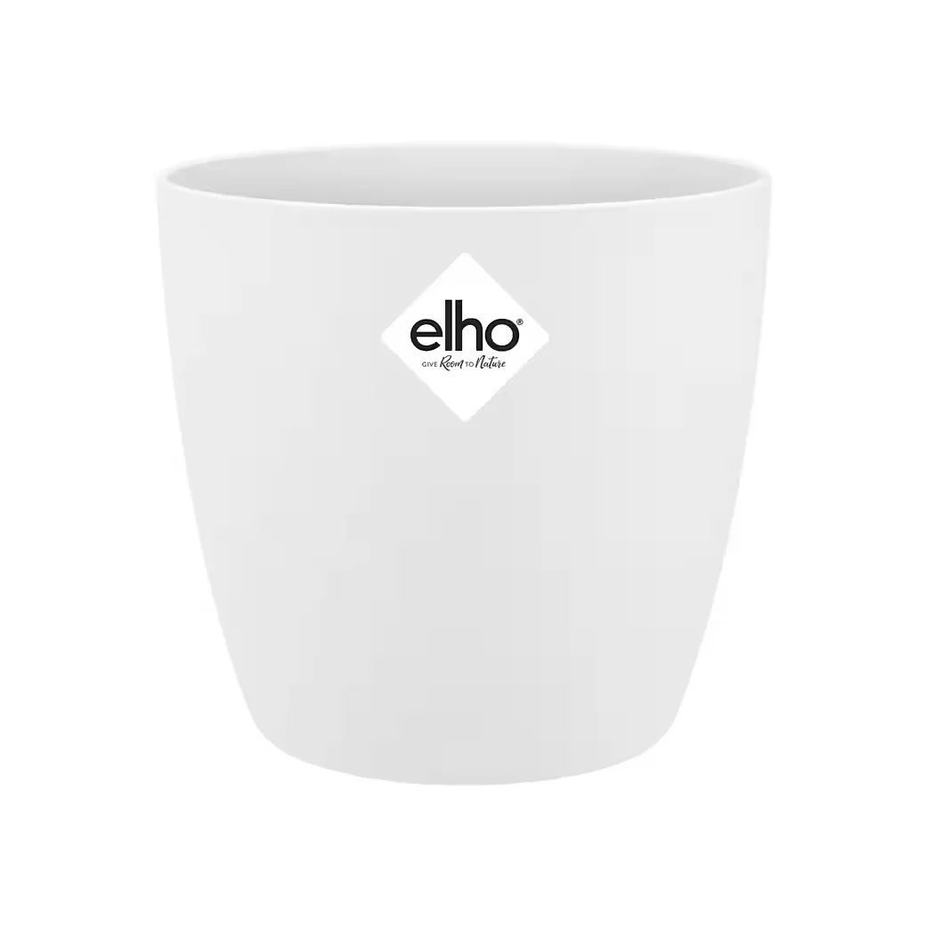 Elho Brussels Übertopf Blumentopf weiß D 9,5 cm H 8,5 cm