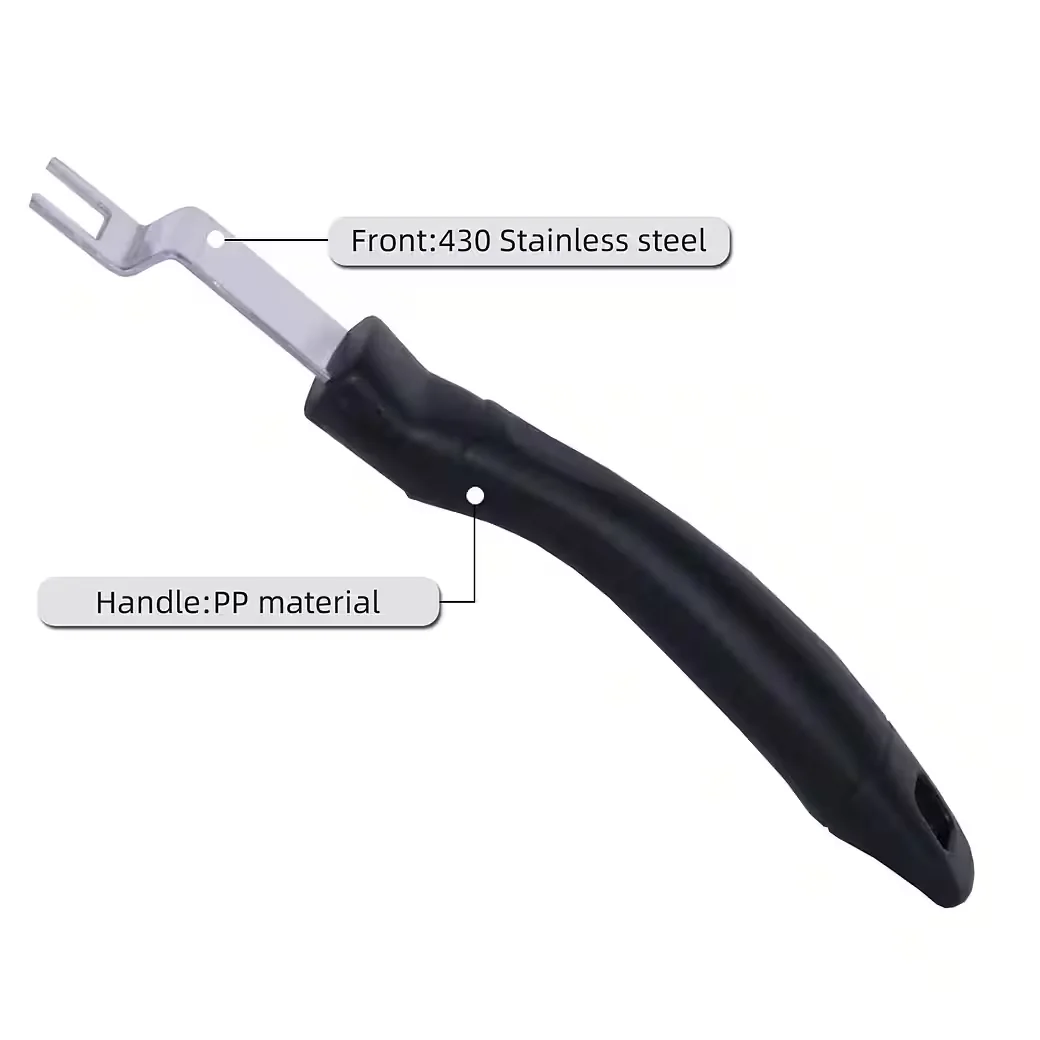 MELKO Edelstahlgriffe Set Grillzubehör für Grillroste 24 cm 2 Stück