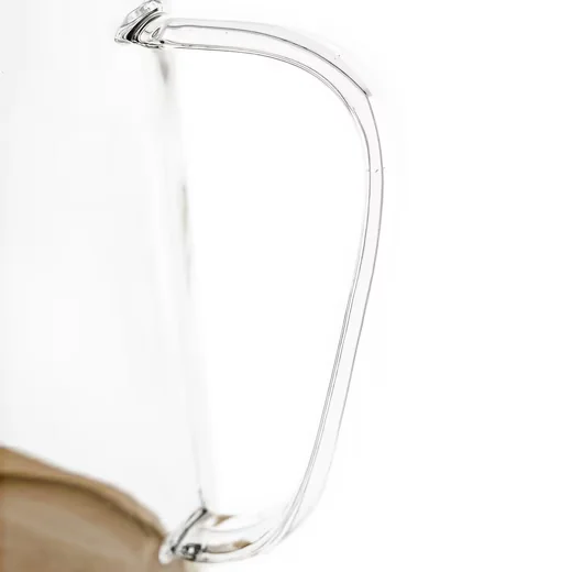 Ölspender 3-teiliges Ölbehälter-Set aus Glas mit Bambusdeckel & Untersetzer