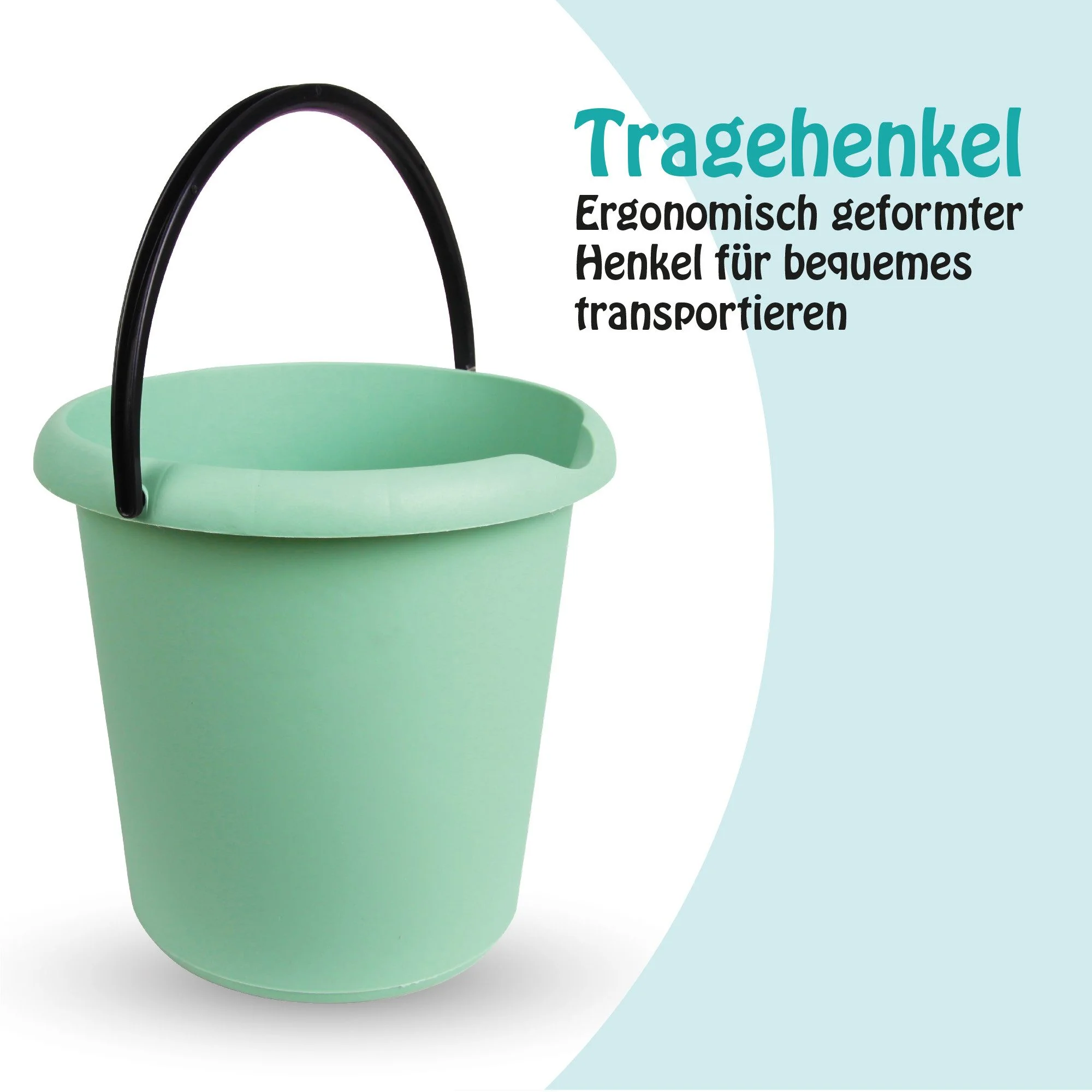 PROHOME Putzeimer 5 Liter Haushaltseimer für Reinigung