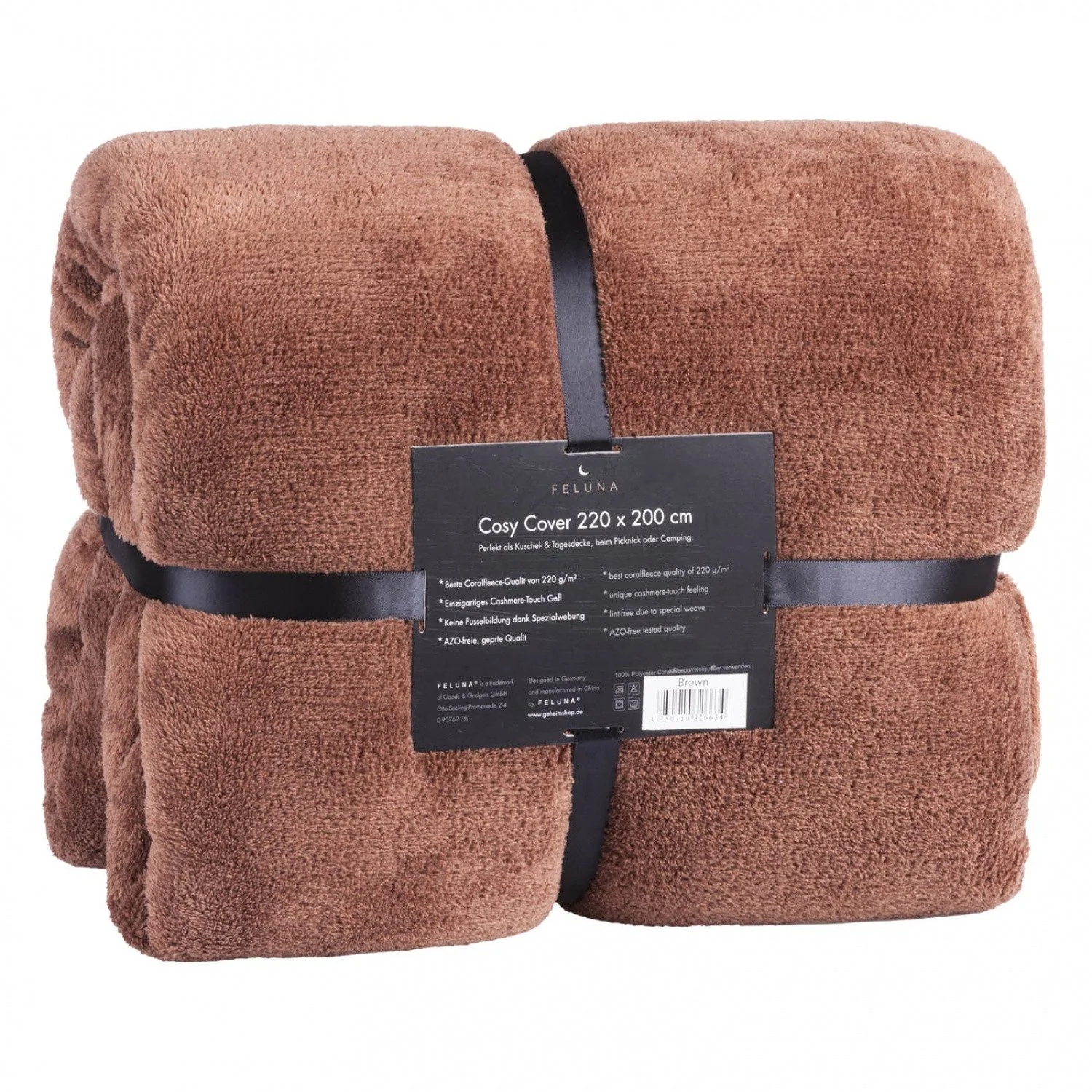 Wohndecke FELUNA Coral Fleece Kuscheldecke XXL – Superweicher Cashmere-Touch