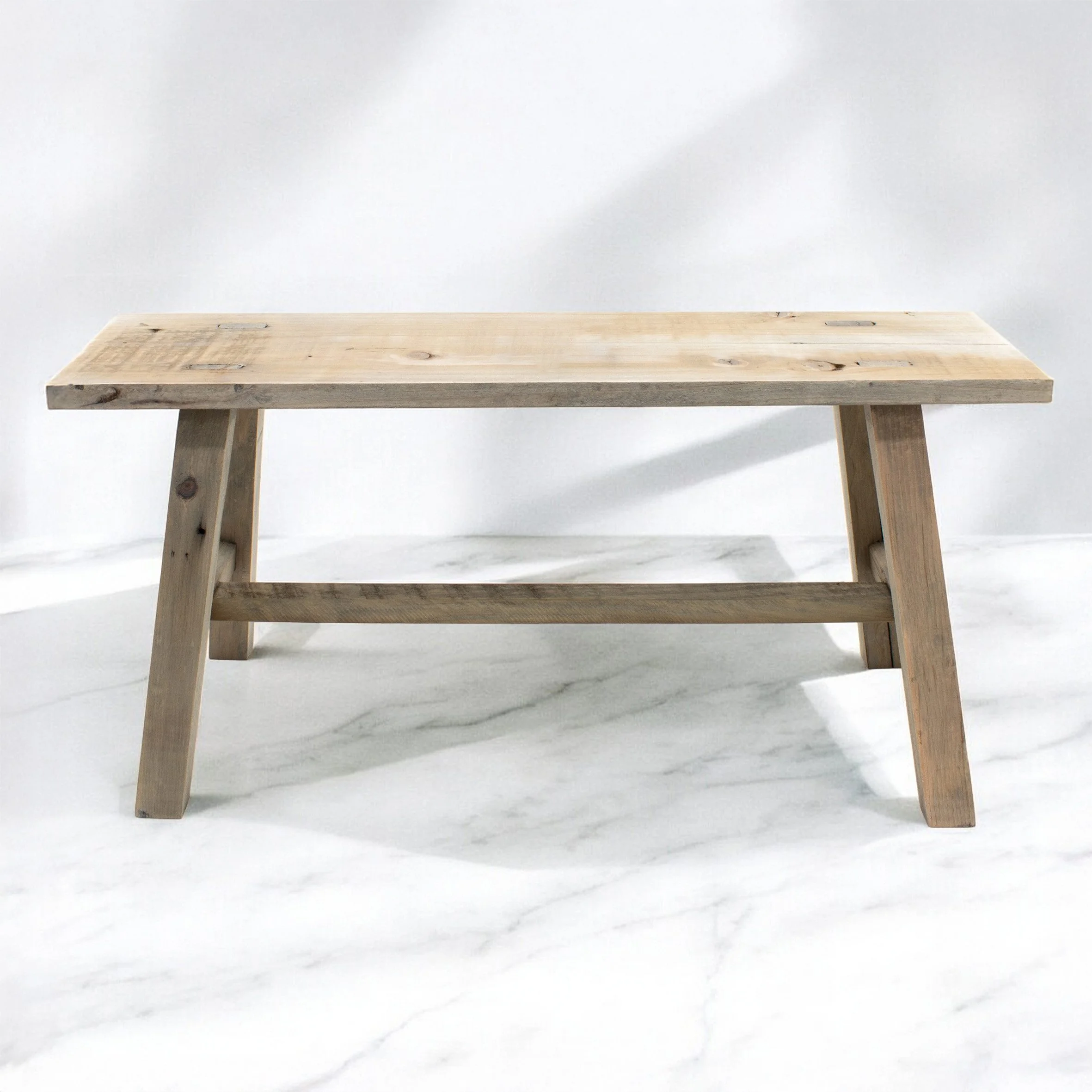 Spetebo Blumenbank Deko Bank aus altem Holz 58 x 27 cm