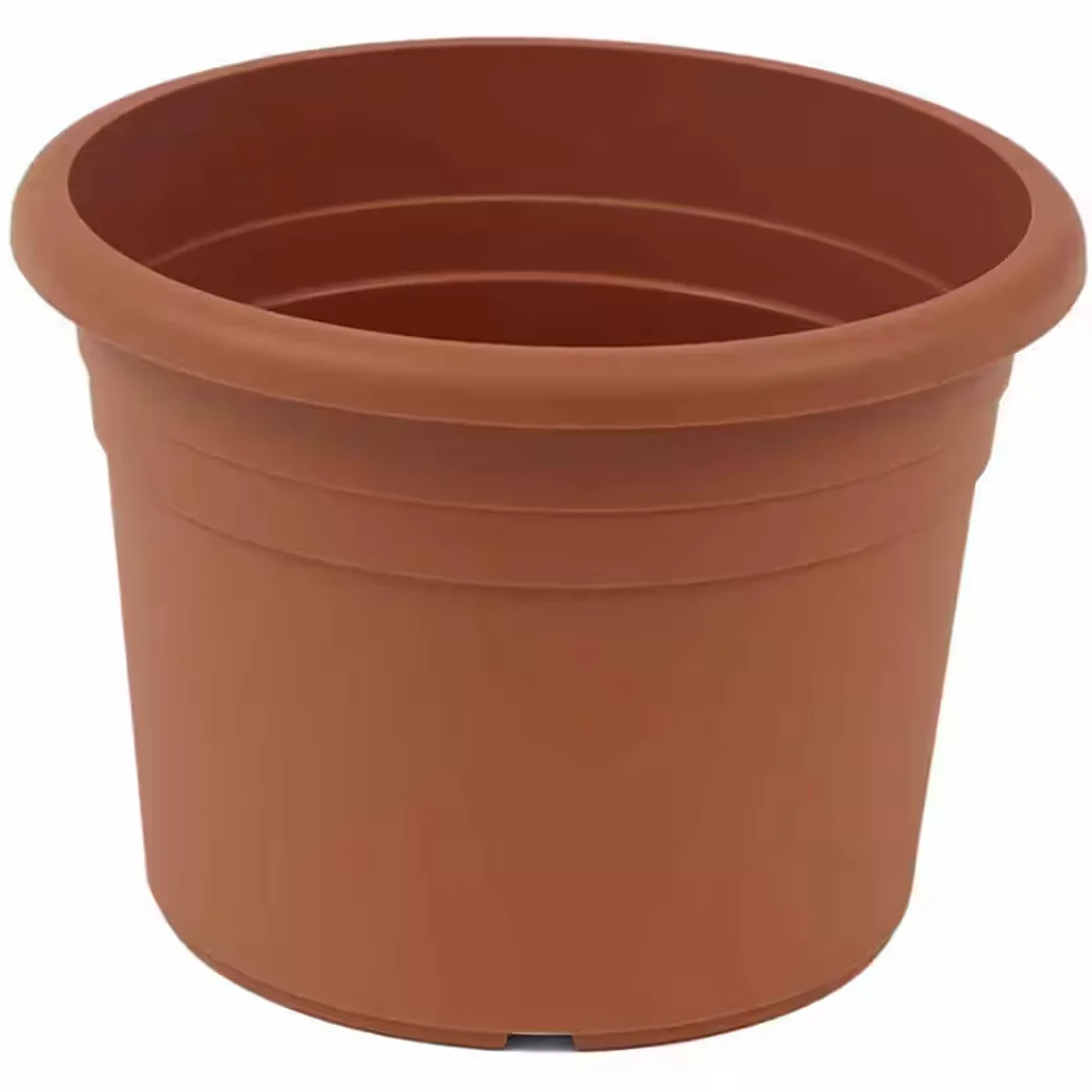 GARDAMO CILINDRO Pflanzkübel 15 cm Terrakotta Kunststoff Bodenlöcher
