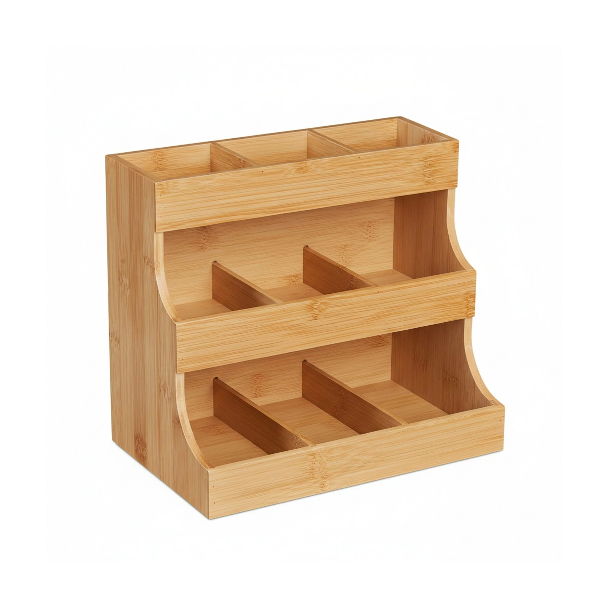 Teebox Tee Organizer aus Bambus 9 Fächer