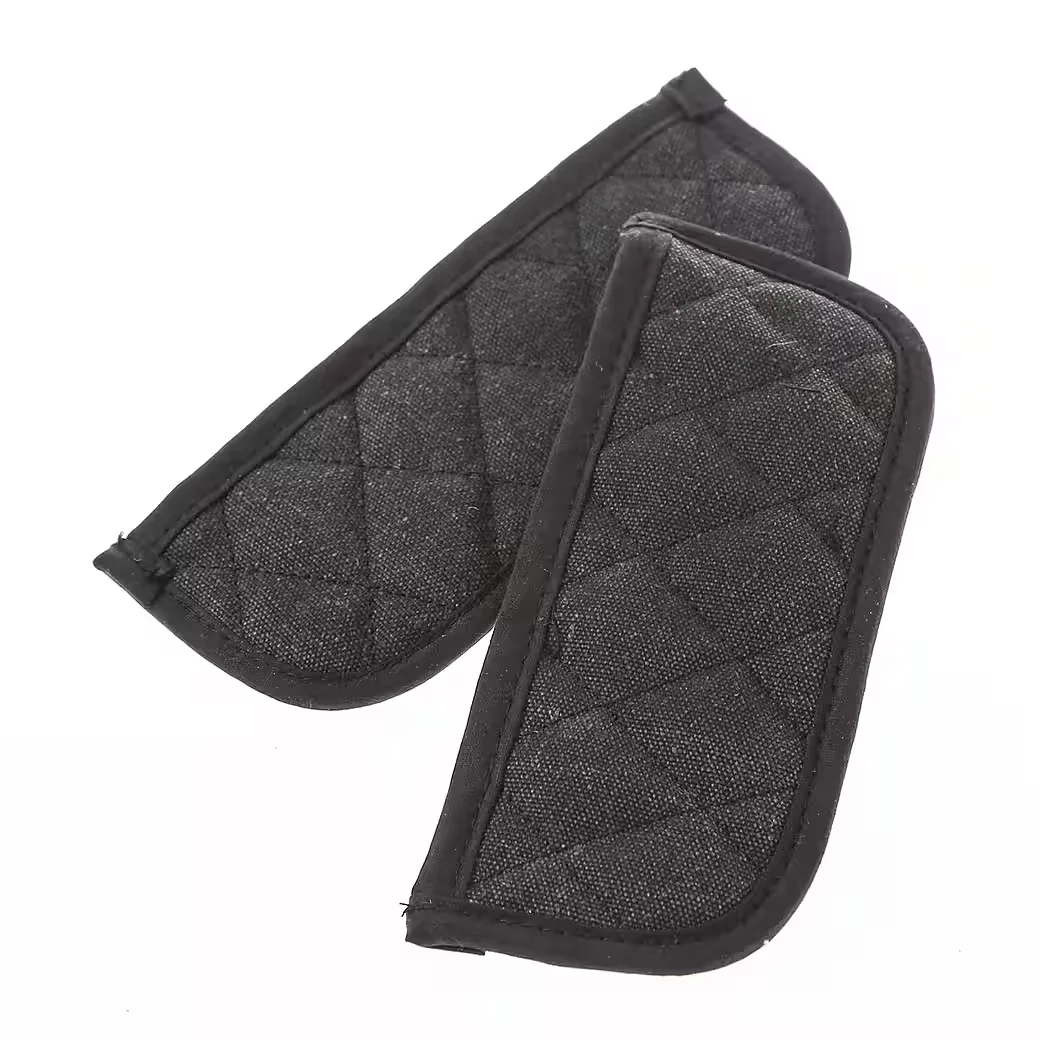 GAUMENKICK Grillhandschuhe Hitzeschutz Topflappen Gusseisen 2er Set