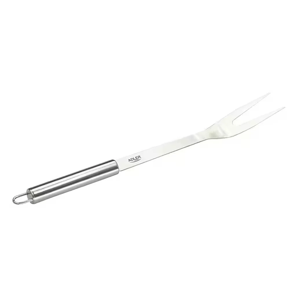 ADLER Grillbesteck-Set AD 6728 aus Edelstahl mit Zange Gabel Wender
