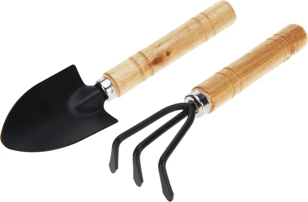 ProGarden Mini-Gartenwerkzeuge Set Spaten und Klauenharke 2-teilig
