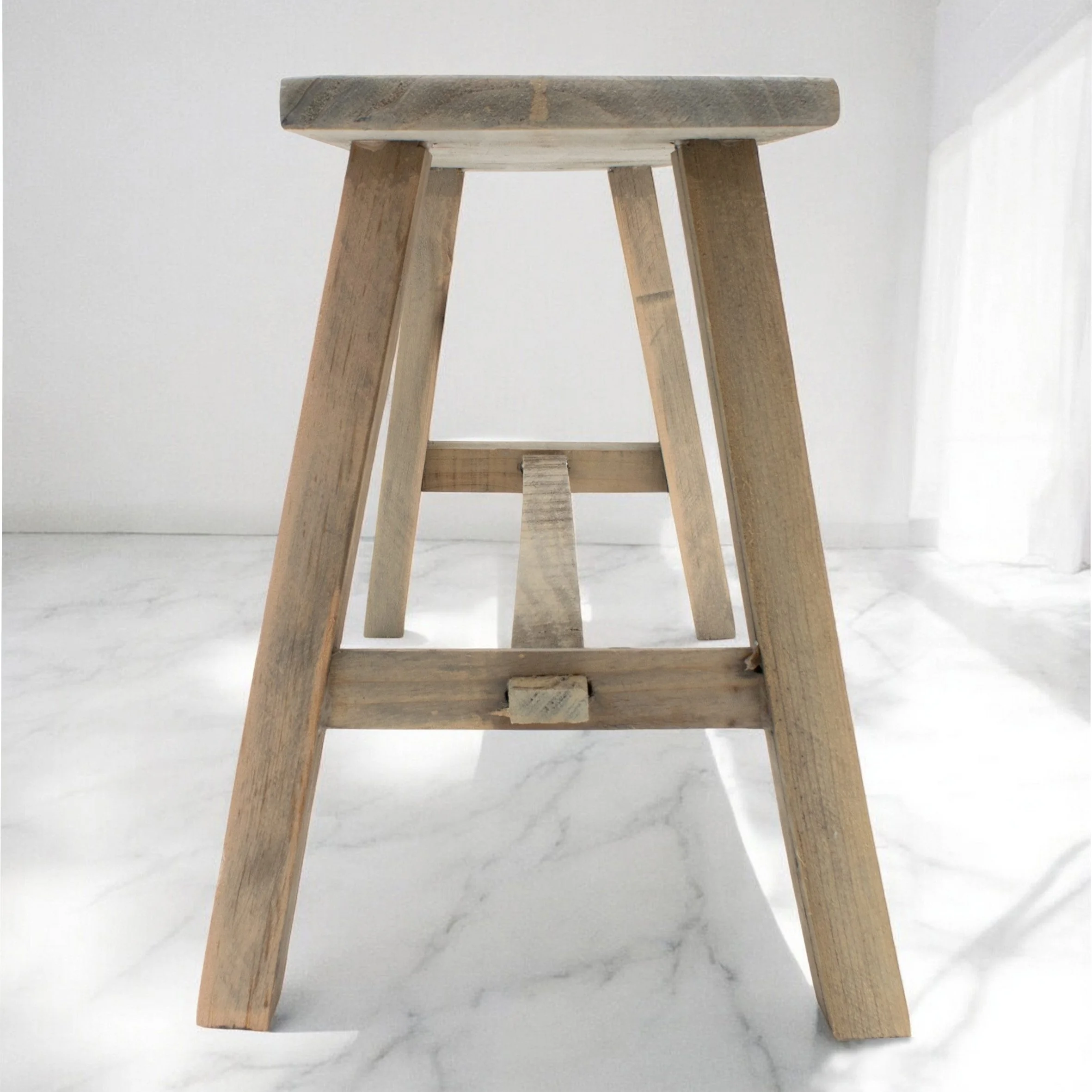 Spetebo Blumenbank Deko Bank aus altem Holz 58 x 27 cm