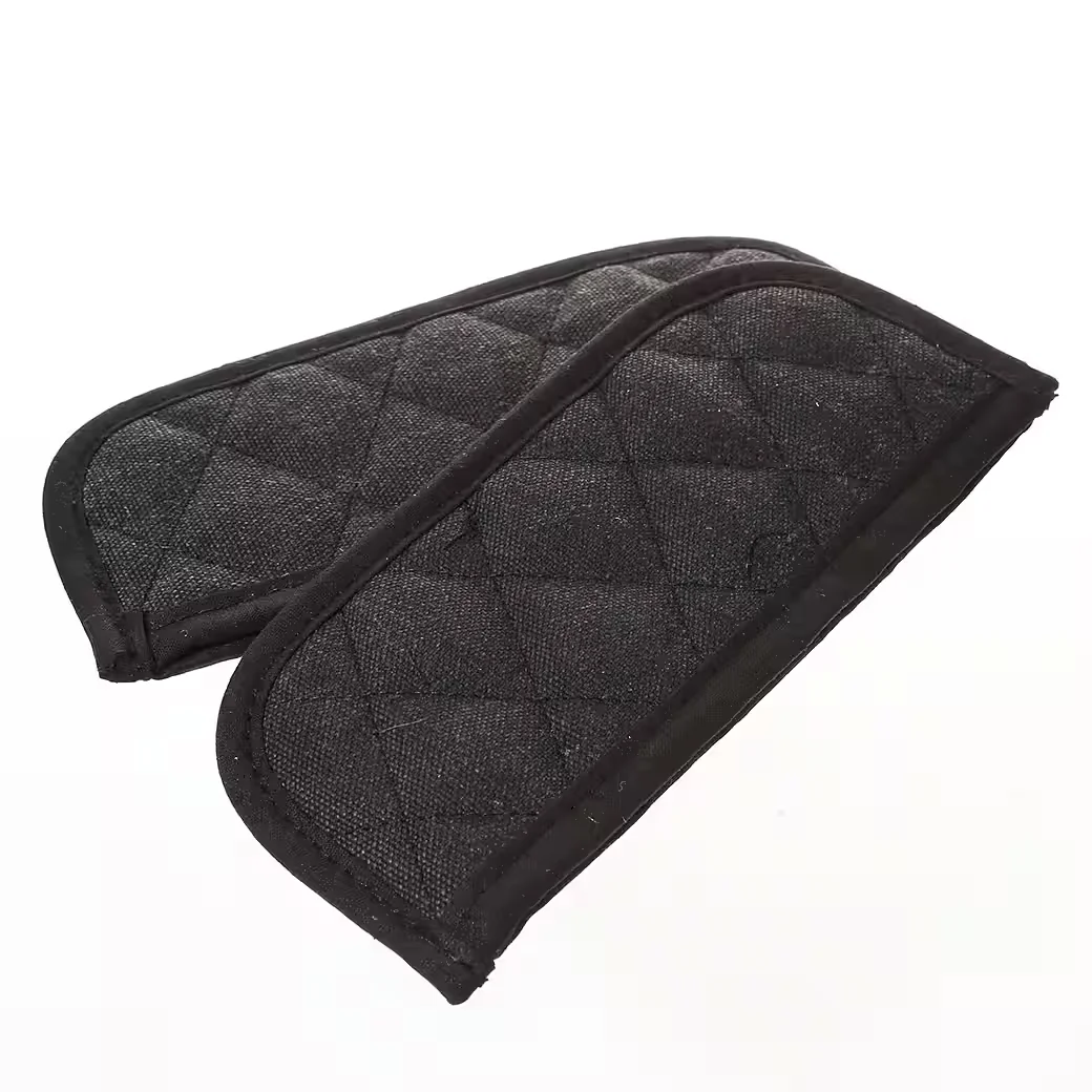 GAUMENKICK Grillhandschuhe Hitzeschutz Topflappen Gusseisen 2er Set
