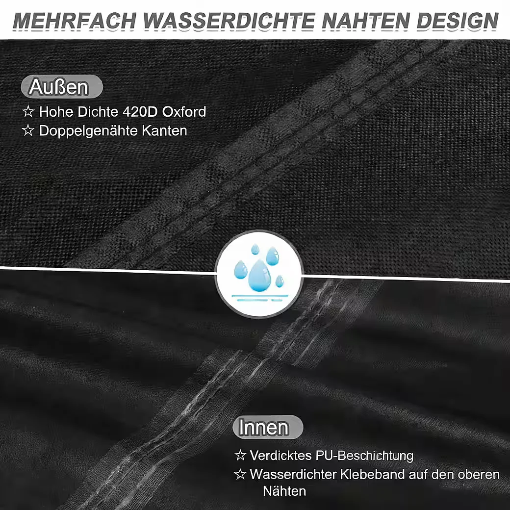 IBETTERTEC Gartenmöbel Schutzhülle 420D Oxford wasserdicht rechteckig