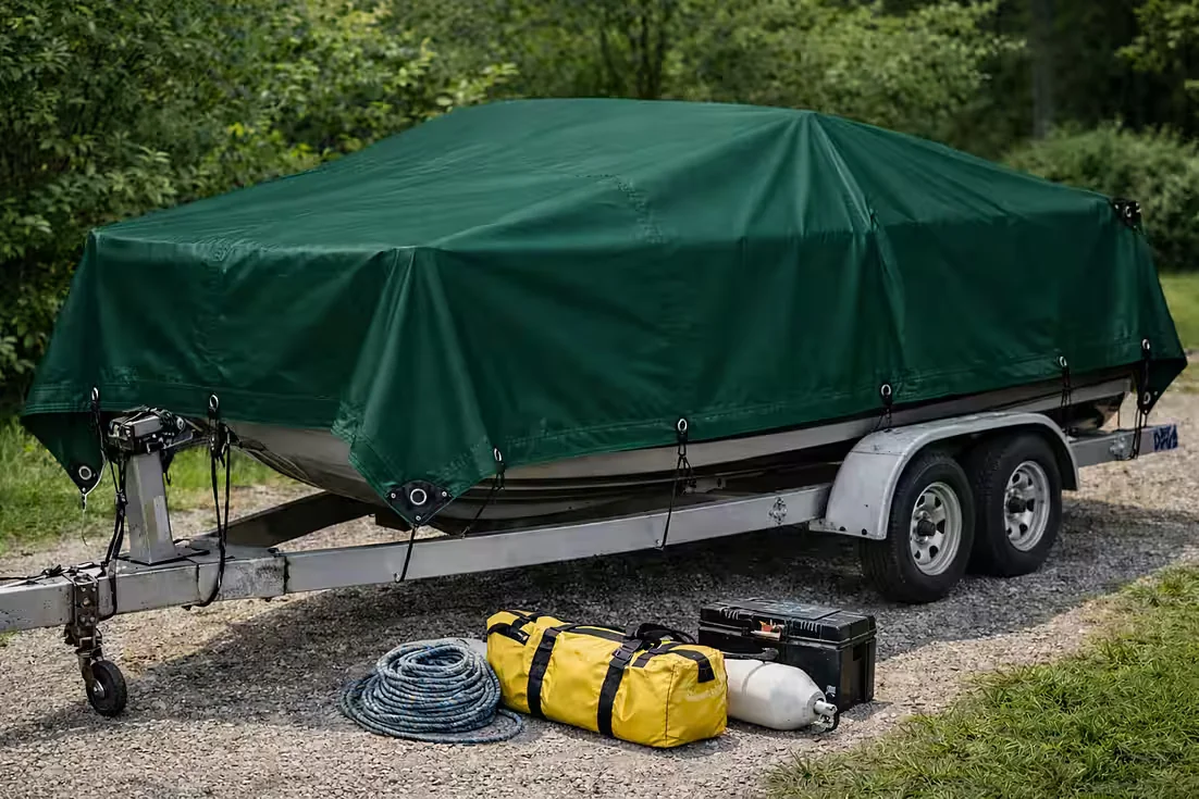 ROYSSON GARDEN Abdeckplane 214 g/m² wasserfest UV-beständig mit Ösen