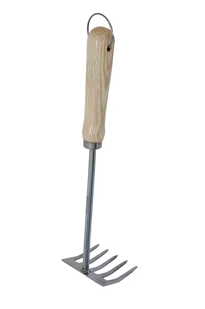PRIMASTER Gartenhacke Handgartenrechen Edelstahl 24 cm